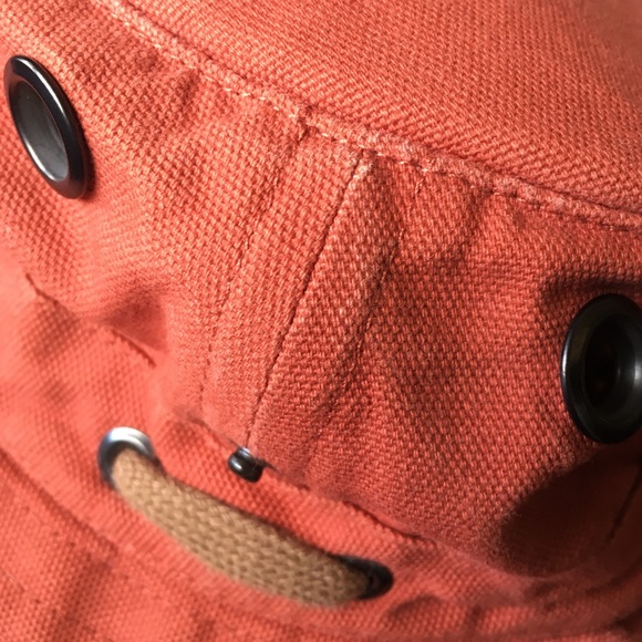Tilley Endurables T3 Wanderer Hat Orange - 7 Canvas Tactical Bucket Pocket - Picture 7 of 7